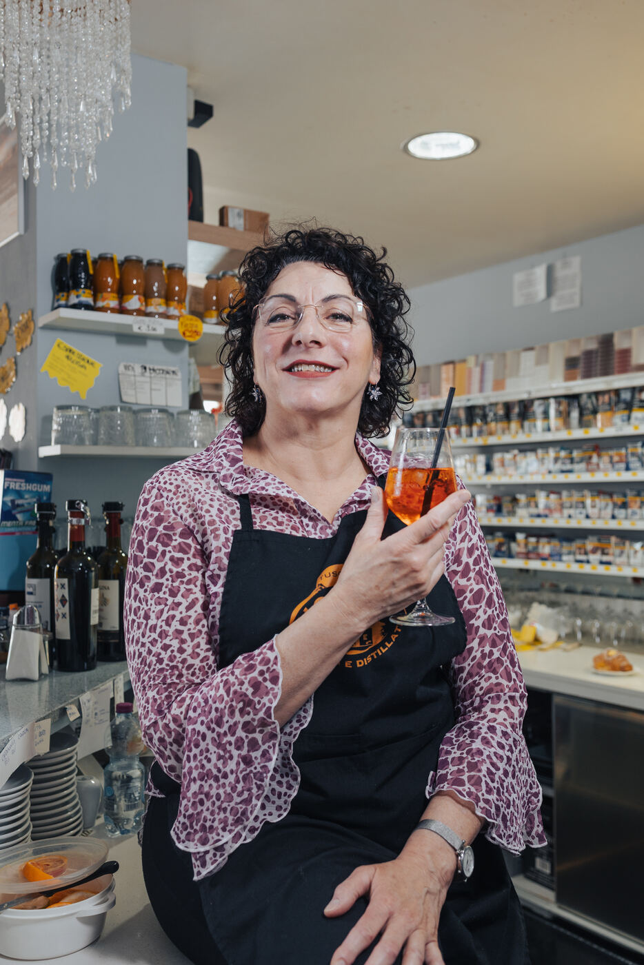 Monica, barlady de La Giostra